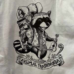Akumal Trashpanda Gray Short Sleeve Tee